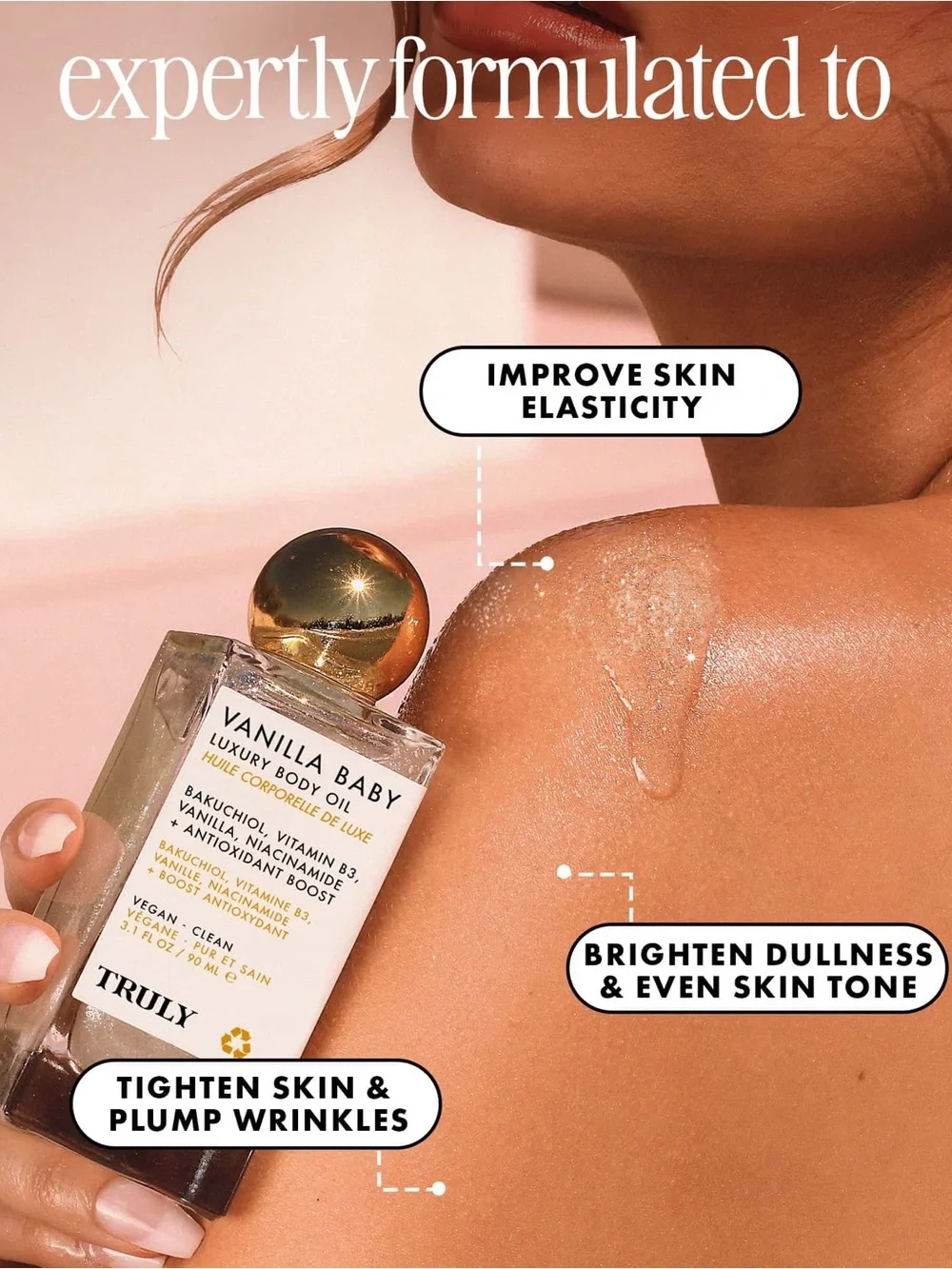 TRULY Cherry Baby & Vanilla Baby Luxury Body Oil Duo -